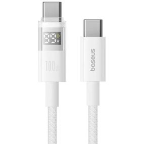 Дата кабель Baseus Display 2 Type-C to Type-C 100W (1m) (P10382702) Moon White