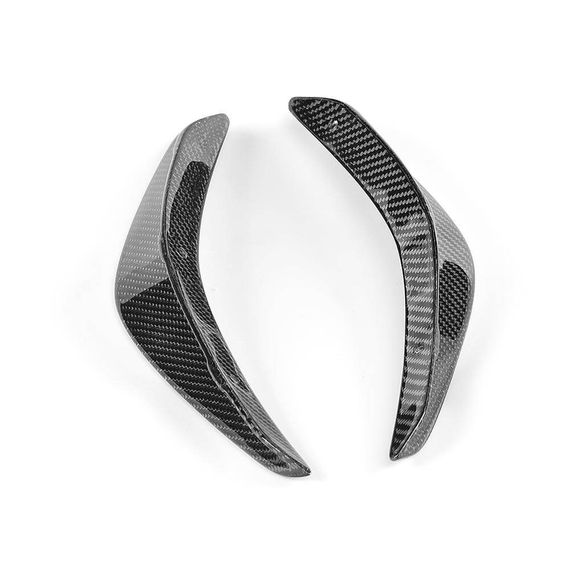 Накладки на передній бампер (для CLA45 AMG SD, Карбон) для Mercedes CLA C117 2013-2019 рр | Зображення 3