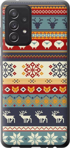 Чехол на Samsung Galaxy A52s 5G A528B Рождественский орнамент "3303u-2583-17620"