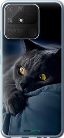 Чохол на Realme Narzo 50A Димчастий кіт "825u-2514-2448"