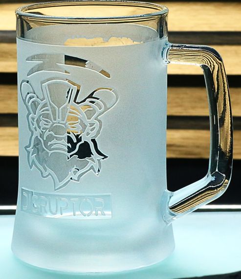 Пивний келих з ручкою 670 мл Dota 2 з гравіюванням  Кружка з логотипом DOTA  келих Disruptor  Подарунок геймеру | Зображення 3