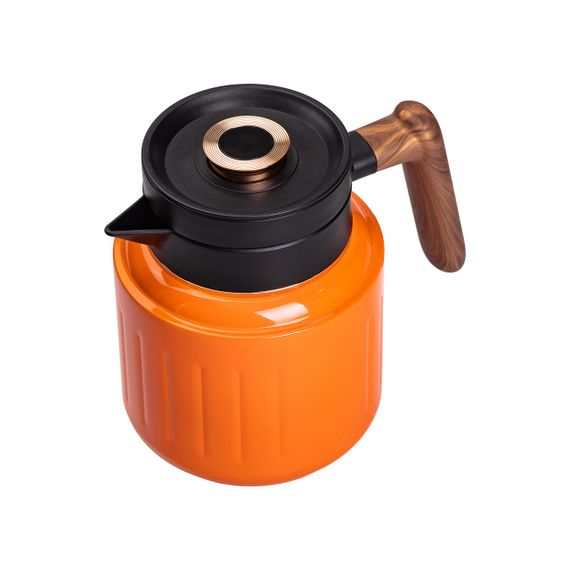 Чайник термос с индикатором температуры и заварником 1 л оранжевый HP-14-51O | Зображення 2