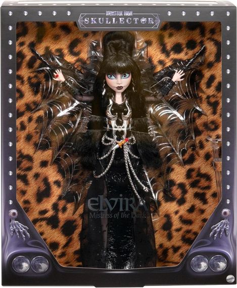 Коллекционная кукла Эльвира повелительница тьмы Mattel Monster High Skullector Elvira Mistress of The Dark | Зображення 1