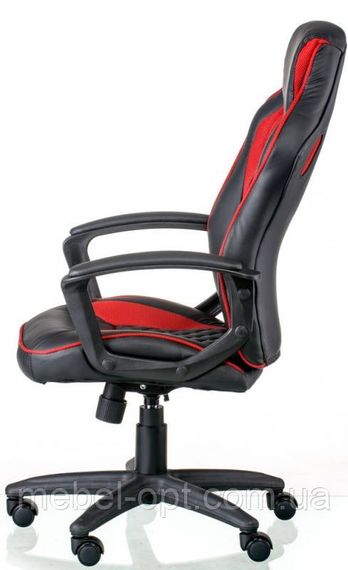 Офисное кресло Mezzo black - red, Tilt с регулировкой качания под вес пользователя | Зображення 3