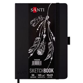 Скетчбук для малювання Santi 743243 56 аркушів 16х23 см