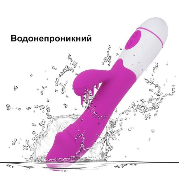 Вибратор - rabbit для двойной стимуляции ( красный, AAA) | Зображення 6