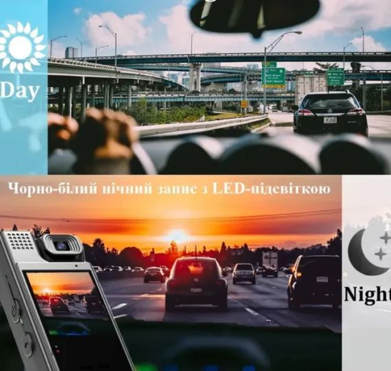 Відеокамера нагрудна Wi-Fi акумуляторна боді камера з дисплеєм 1.3 дюйма реєстратор з фіксацією кліпсою UKC L9 | Зображення 6