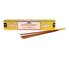 Аромапалички (пахощі) Satya Seven Chakra (Сім чакр) 15г 8904234402536
