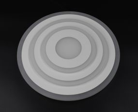 Сучасний круглий світильник стельовий LED для кімнати кухні ванної 26159 Білий 5х35х35 см.