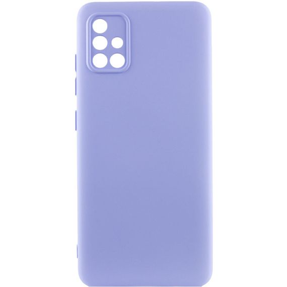 Чохол накладка Silicone Cover Lakshmi Full Camera (A) для Samsung Galaxy A71, Бузковий / Dasheen