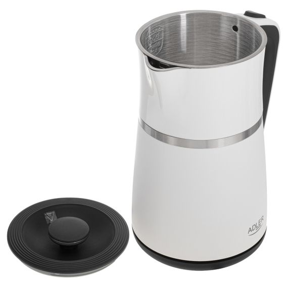 Электрочайник Adler AD 1355 белый 1,7 л, 2200 Вт, с двойными стенками | Зображення 1