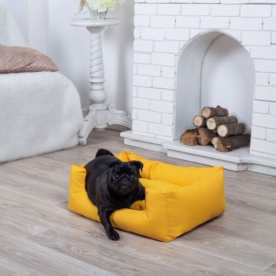 Лежанка для собаки і кота, колір жовтий XL-120*80