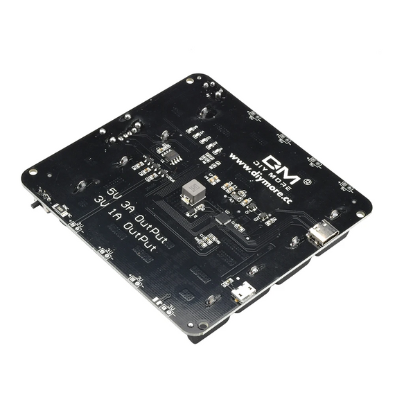 Модуль пауер банк для литиевых аккумуляторов типа 18650 / 4 секционный с выходом 5V/3А, 3V/1A | Зображення 1