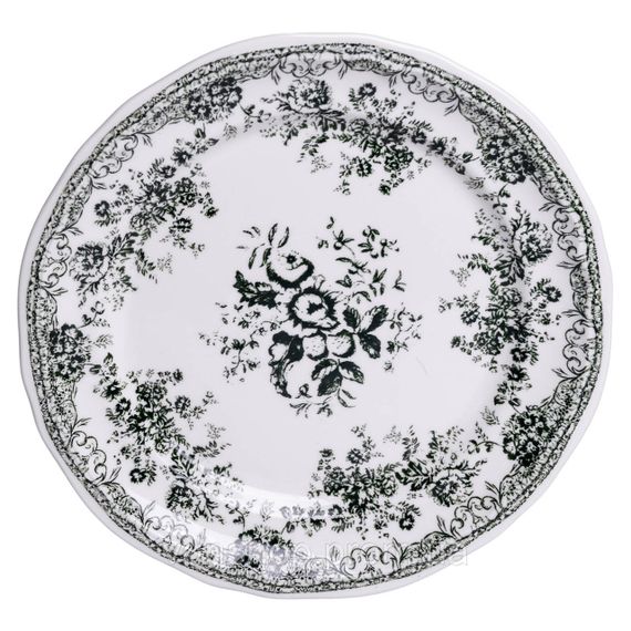 Столовий набір посуду 32 предмети на 6 осіб Vintage Elegant порцеляновий Чорний YY78-7A | Зображення 4