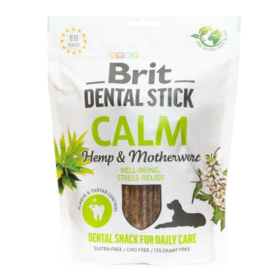 Ласощі Brit Dental Stick Calm для дорослих собак з коноплею та пустирником заспокійливі 7 шт 251 г | Зображення 4