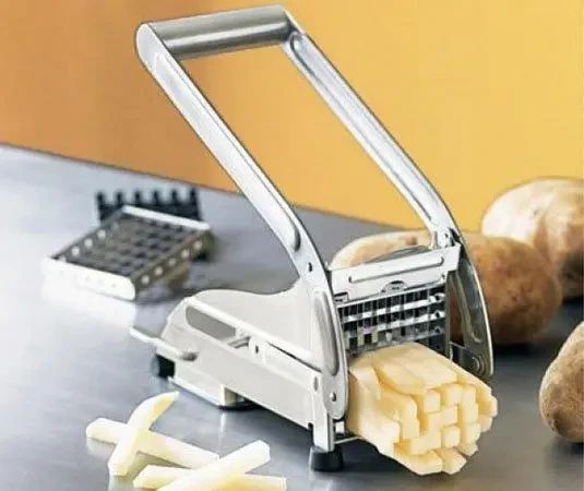 Машинка для нарезки картофеля фри, ручная картофелерезка Potato Chipper Металическая | Зображення 5