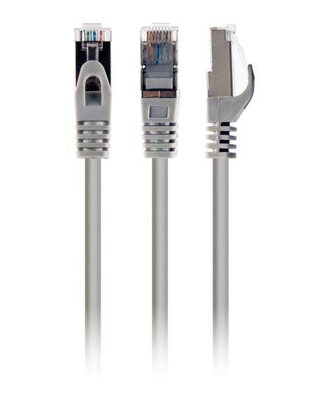 Патч корд Cablexpert PP6A-LSZHCU-1M, S/STP, литий, 50u" штекер із фіксатором, 1.0 м, сірий