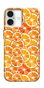 Чохол з картинкою Мандариновий патерн для Apple iPhone 16 (6.1")
