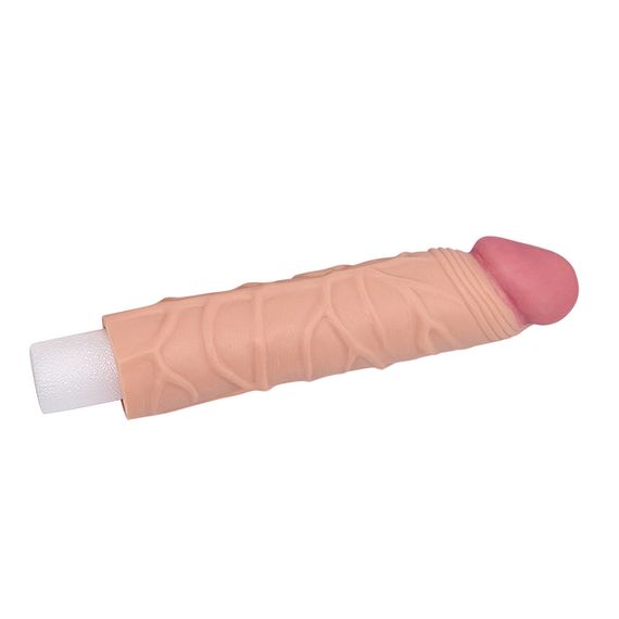 Насадка на член - Pleasure X-Tender Penis Sleeve Add 1" Flesh | Зображення 3