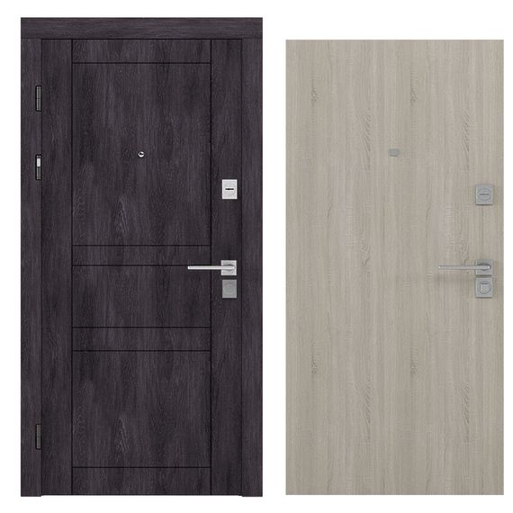 Вхідні двері Rodos LNZ 007 Дуб темний