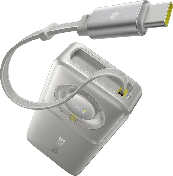 Повербанк Baseus Free2Pull 10000mAh 30W 2Type-C PD/ QC3A Lunar Gray | Зображення 2