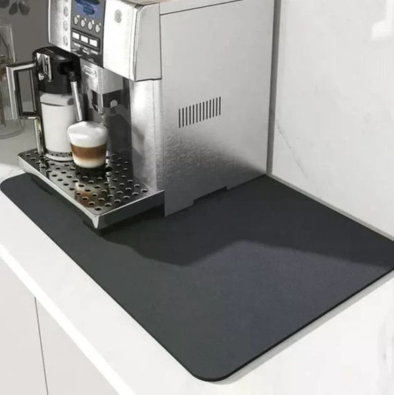 Коврик для сушки посуды PVC mat 40×30 см • Кухонный коврик-подставка 40×30×0,4 см для тарелок, чашек и столовых приборов | Зображення 3
