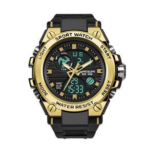 Чоловічий годинник Sanda 739 Black-Gold