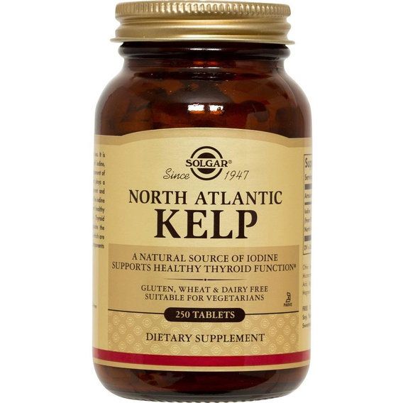 Ламинария Solgar North Atlantic Kelp 250 Tabs