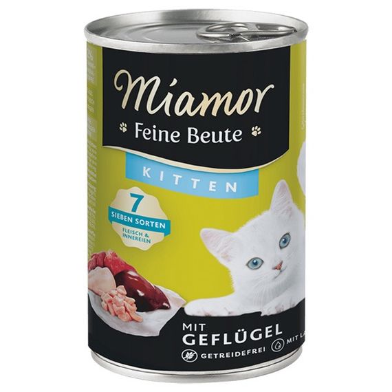 Вологий корм для кошенят з птахом Miamor Feine Beute Mit Geflügel, 400 гр