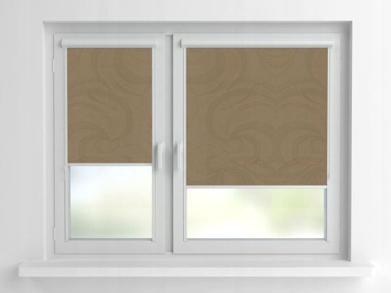 Рулонна штора Rolets Фестиваль 2-703-1100 110x170 см закритого типу Коричнева