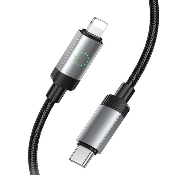 Дата кабель Hoco X117 Star Type-C to Lightning 27W (1m) Black | Зображення 2