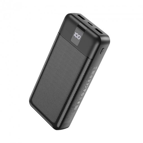Павербанк зовнішній акумулятор XPRO BJ20A 20000mAh з кабелями і індикацією зарядки чорний (32439-01) | Зображення 2