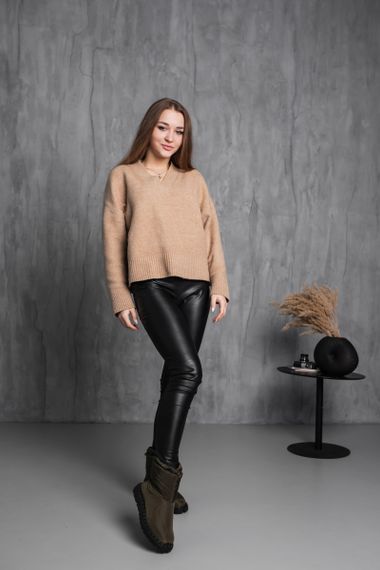 Ботинки дутики женские Fashion Molly 3878 40 размер 255 см Оливковый | Зображення 8