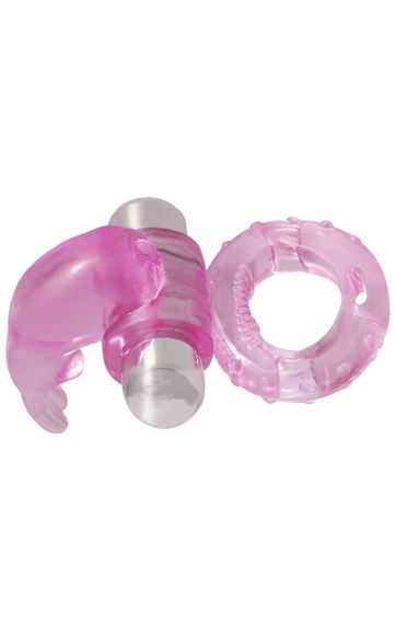 Ерекцоване кільце Cuddle Vibro Pro 7режимів вібрації колір рожевий Sex Aura | Зображення 1