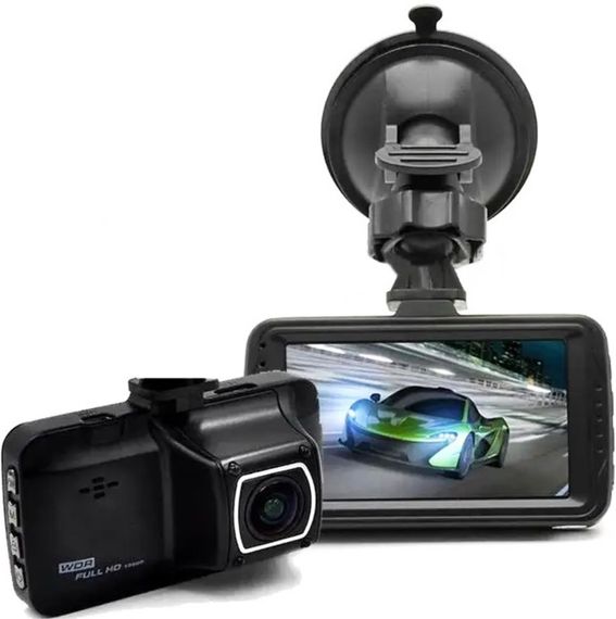 Автомобильный видеорегистратор T176 FULL HD в металлическом корпусе Черный