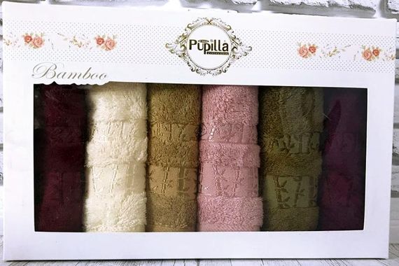 Набір 6 кухонних рушників Pupilla Bamboo 30х50см
