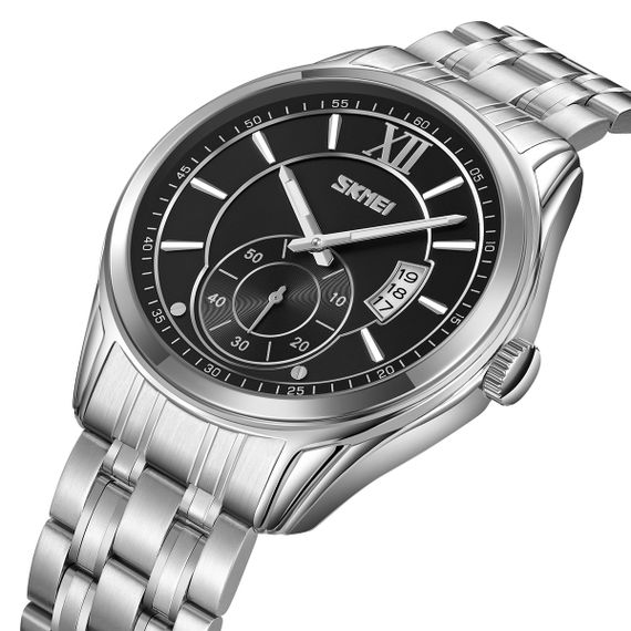 Чоловічий годинник Skmei 9319SIBK Silver-Black | Зображення 1