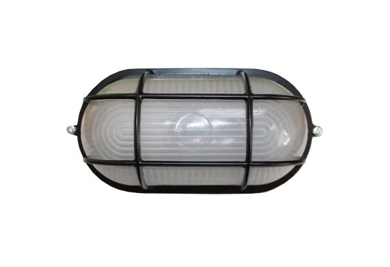 Світильник НПП1402 60W E27 IP65 овал чорний з решіткою Ny95001185 | Зображення 2