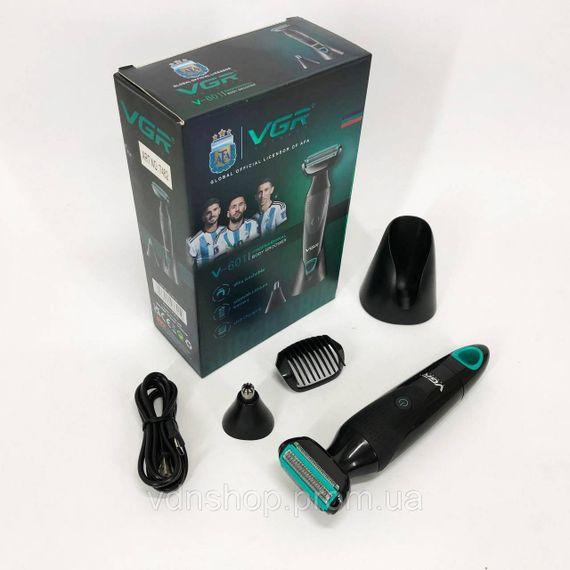 Профессиональная мужская бритва с триммером VGR V-601, Триммеры для бритья мужские профессиональные MT-15 | Зображення 9