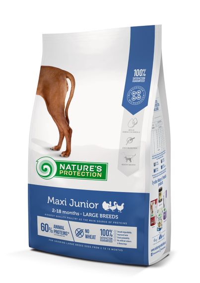 Nature's Protection Maxi Junior Large Breeds Сухий корм для цуценят 4 кг