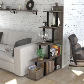Стеллаж-перегородка Loft Design L-160 дуб палена