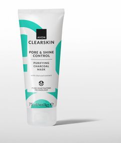 Очищающая маска Avon з экстрактом древесного угля, 75 мл