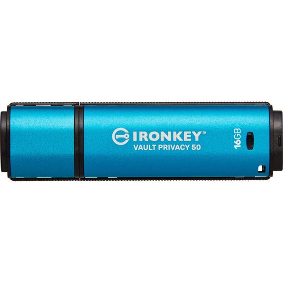 USB флеш накопичувач Kingston 16GB IronKey Vault Privacy 50 Blue USB 3.2 (IKVP50/16GB) | Зображення 2