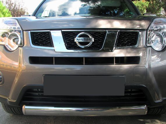 Передній захист ST008-Oval (нерж) для Nissan X-trail T31 2007-2014рр