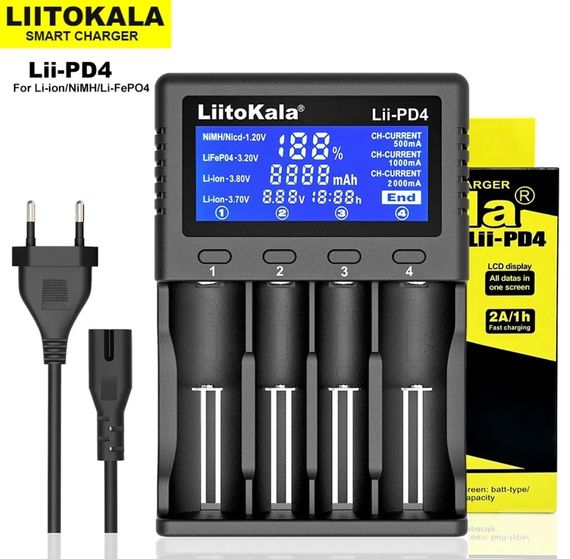 Универсальное зарядное устройство LiitoKala Lii-PD4