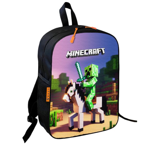 Школьный рюкзак детский Minecraft + Сумка для обуви спортивной формы рюкзак-мешок  для мальчика (01739) | Зображення 4