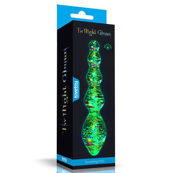 Скляний фалоімітатор DILDO GLOW-IN-THE-DARK TWILIGHT GLEAM GLASS Sex Aura