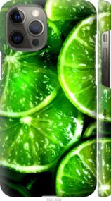 Чохол на iPhone 12 Pro Max Зелені часточки лимона "852m-2054-2448"
