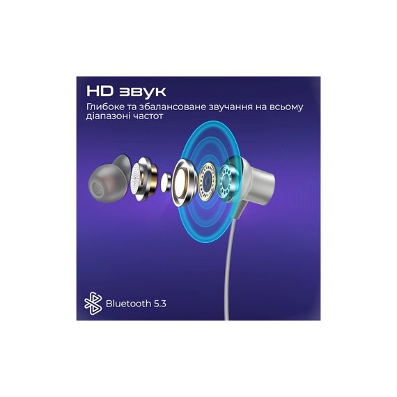 Навушники Promate Leap Silver (leap.silver) | Зображення 3