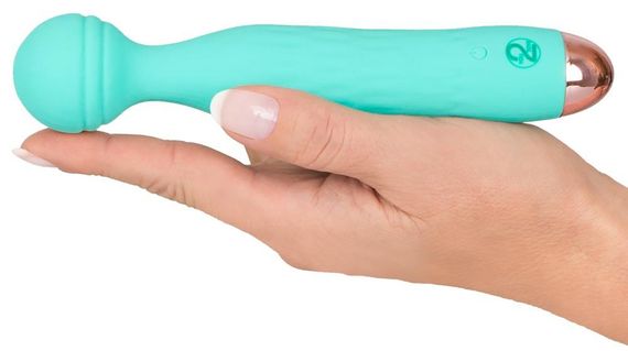 Універсальний вібромасажер Mini Vibrator Cuties Green, бірюзовий | Зображення 3